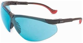 Honeywell Uvex Genesis XC Safety Glasses, Black Frame with SCT-Blue Lens & HydroShield Anti-Fog Coating (S3312HS)