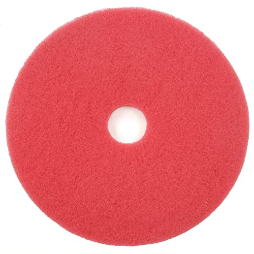 17" Red Buffing Pad by Global Industrial – 17.75"L x 17.5"W x 5.5"H, Polyester, Red, Model 404417