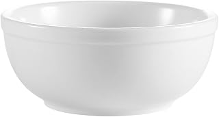 CAC China RCN-24 Clinton Rolled Edge 5-1/4-Inch Super White Porcelain Nappie, 10-Ounce, Box of 36