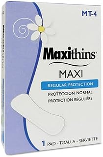 Hospeco Maxithins Vended Sanitary Napkins HOSMT4 , 4.3 x 3.4 x 1.1 inches 250Count (Pack of 1)