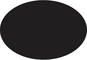 HUBERT Price Tags Black Vinyl Oval Flex Temp Write-On/Wipe-Off Tags - 3 1/4" L x 2 1/4" H, 12 per Bag