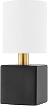 Mitzi H627101-AGB/CSB Joey - 1 Light Wall Sconce 12.75 inches Tall and 5.75 inches Wide - Aged Brass/Ceramic Satin Black