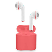 True Wireless Earbuds with Charging Case by SENTRY – Standard, Plastic, Silicone, Electronic Components, Coral Red, Model BT960R