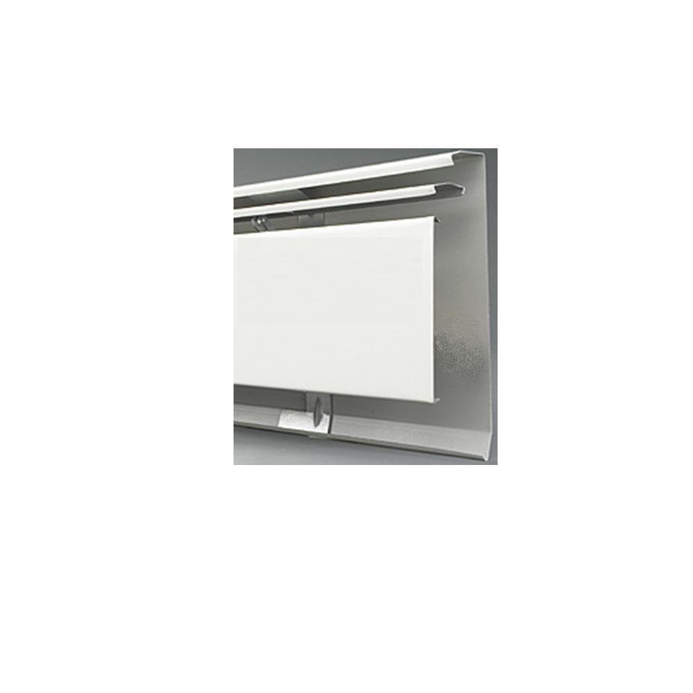 Slant/Fin 7' Dummy Enclosure Only 30 Series by Slant Fin – 85"L x 2.69"W x 7.88"H, Galvanized Steel, White, Model 101-403-7