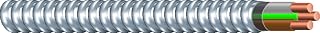 Southwire Duraclad 55275802 12-2 AWG Copper THHN Cable, Gray/Brown Steel Armor, 1000 ft