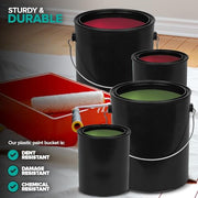Stock Your Home 2 - Gal, 2 - Qt / Black / 2.0 gallons Paint Buckets
