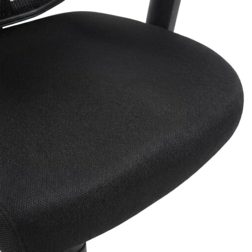 Mesh Task Stool with Adjustable Arms, Drafting Chair with Nylon Base and Dual-Wheel Casters for Standing Desk and Home Office - image 7