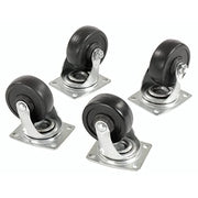 3" Replacement Casters for Global Hardwood Dolly by Global Industrial – 6"L x 1.25"W x 3.88"H, Metal, Model 251444