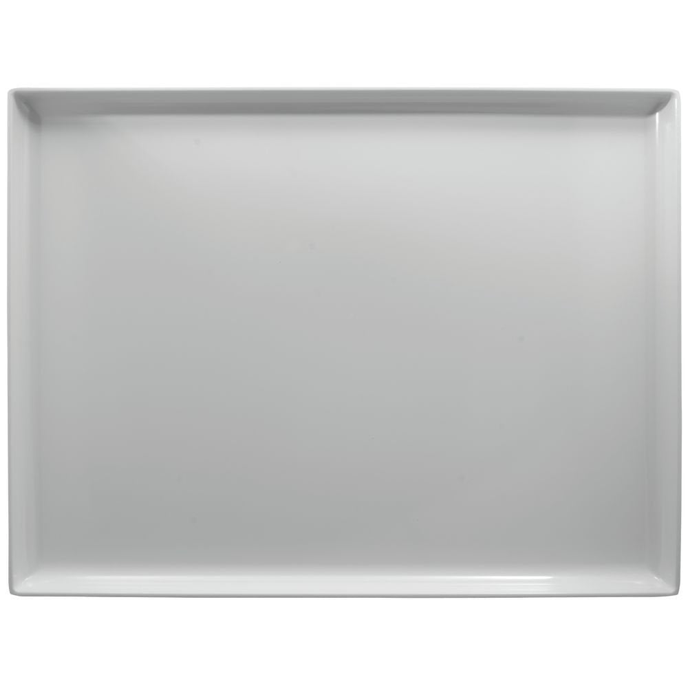 White Plastic Display Merchandising Tray Melamine Rectangular - 26" L x 20" W x 1 1/2" H by HUBERT – Melamine, White, Model H0070-WHITE