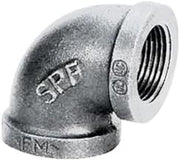Anvil International 0811001809 Galvanized Imported Malleable Iron Elbow, 90 Degree, 2"
