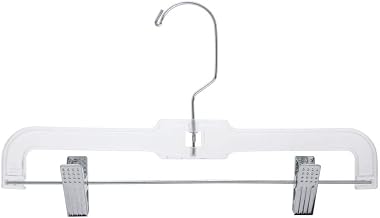 Clear Plastic Junior Skirt and Pants Hanger 12"- Case of 100