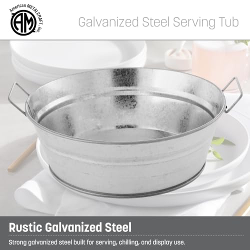 American Metalcraft 47 oz (Pack of 1) / Tub / Silver Beverage Tubs