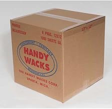 Handy Wacks Black Gingham Food Wrap Paper, 12 x 12 inch - 6000 sheets per case.