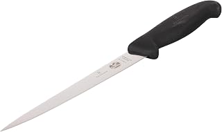 Victorinox 7" Fillet Knife, Straight Blade, Flexible, Black Fibrox Handle 5.3813.18