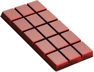 Martellato MA2026 Clear Polycarbonate Chocolate Mold with 3 Slot Tablet Cavities 140mm x 70.5mm x 10mm High