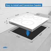 Summit Appliance White / 24 Inch / 1 Cooktops