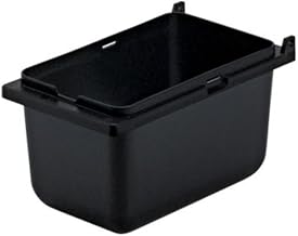 Server Products 87202 3-1/2 Deep 1/9-Size Black Plastic Jar"
