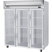 Beverage-Air HFPS3-5HG Horizon Series Three Section Glass Half Door Reach-In Freezer 74 cu.ft. Capacity Stainless Steel Exterior and by Beverage Air – Model HFPS35HG