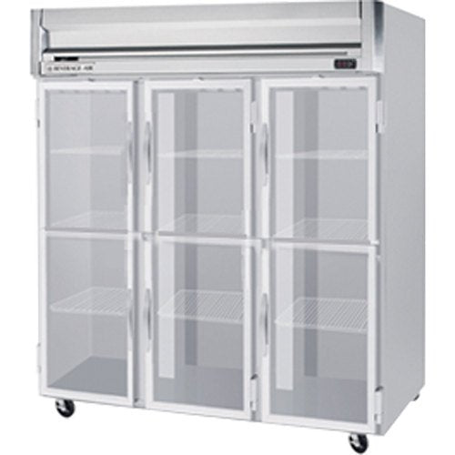 Beverage-Air HFPS3-5HG Horizon Series Three Section Glass Half Door Reach-In Freezer 74 cu.ft. Capacity Stainless Steel Exterior and by Beverage Air – Model HFPS35HG