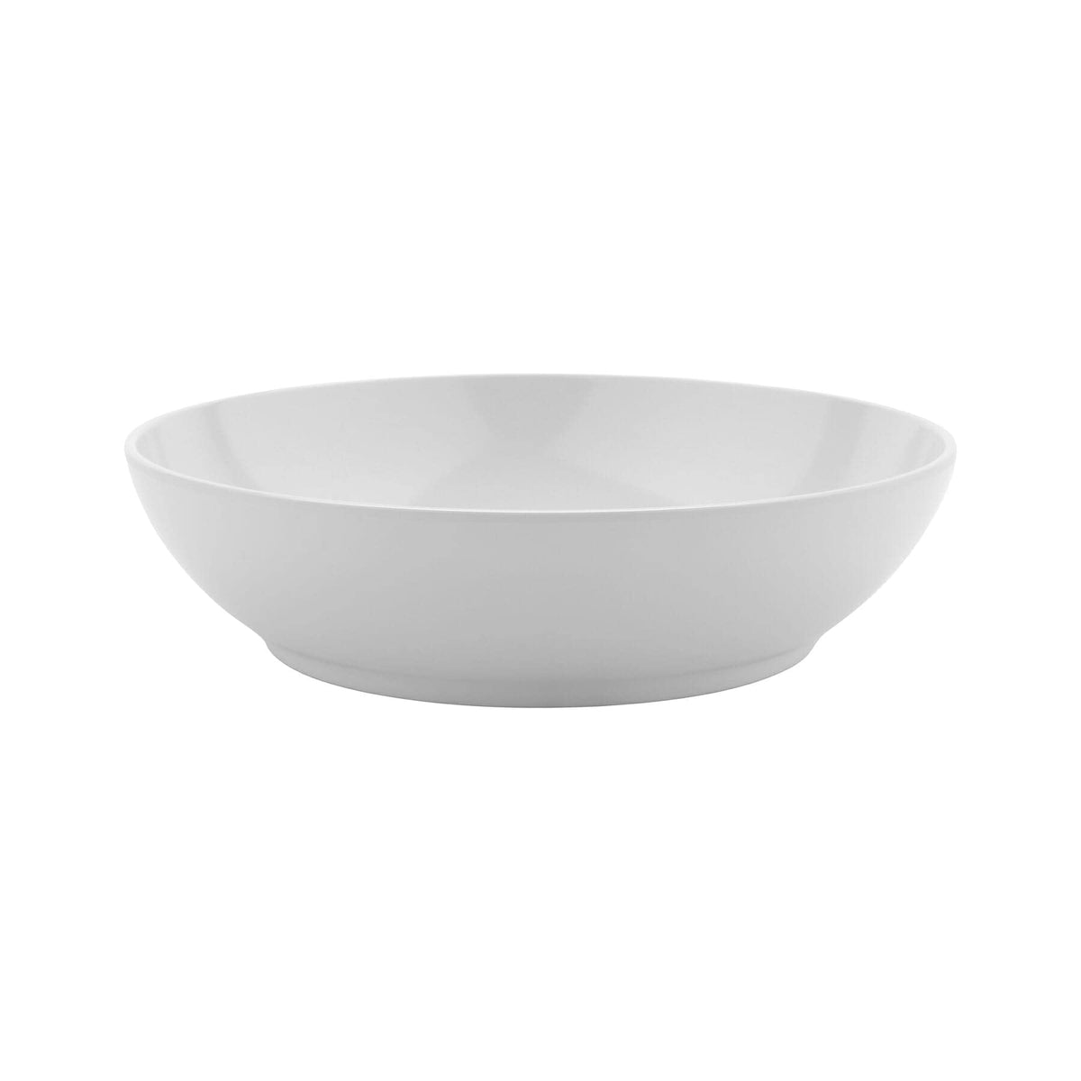 1.3 qt. 8.5" White Break Resistant Round Bowl by GET – 1.3 quarts, Melamine, White, Pack of 12, Model CS-6106-W