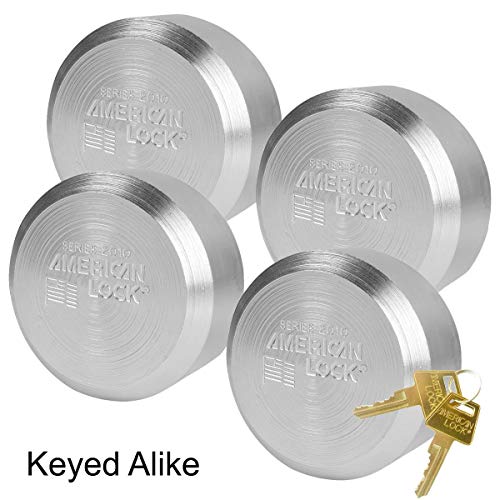 Master Lock 4 Pack / Silver / 4 Keyed Padlocks