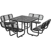 Global Industrial Black / Onesize / Industrial Picnic Tables