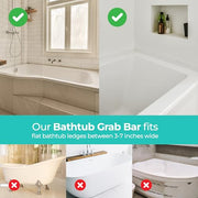 Modern Innovations 2 / 2 Count / White Bath & Shower Grab Bars