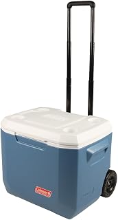 Coleman Xtreme Rolling Cooler with Wheels, Extra-Walled Insulation Keeps Ice up to 5 Days, Portable Wheeled Hard Chiller