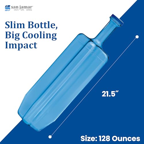 San Jamar 2 / 128 Ounces / Blue Container Sets