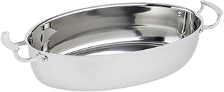 Vollrath 49445 Miramar S/S 7-5/16 Quart Oval Au Gratin Dish
