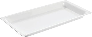 White Plastic Rectangular Tray - 12 7/8"L x 6 1/2"W x 1"H