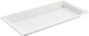 White Plastic Rectangular Tray - 12 7/8"L x 6 1/2"W x 1"H