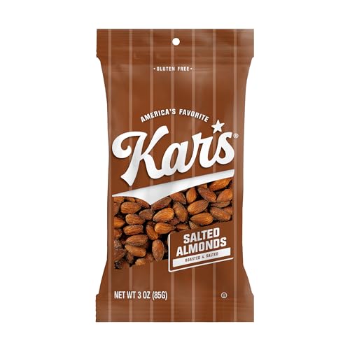 Kar's Roasted and Salted / 3 Ounce (Pack of 12) / 1 Almonds
