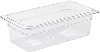 HUBERT Third-Size Clear Polycarbonate Cold Food Pan - 12 4/5" L x 6 15/16" W x 4" D