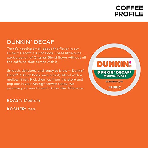 Dunkin' Original Decaf / 44 Count (Pack of 1) / coffee Single-Serve Capsules & Pods