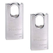 Master Lock 2 Pack / Chrome / 2 Keyed Padlocks
