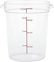 HUBERT Clear Round Food Storage Container - 10 13/100" Dia x 10 3/4" D