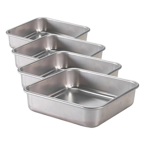 Nordic Ware Aluminum / 9 x 9 (Pack of 4) / Square Pan Square & Rectangular