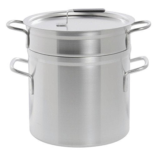 Aluminum Double Boiler w/ 11 Qt Inset and 12 Qt Pot by Vollrath – Aluminum, Silver, Model 67711