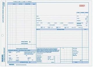 RED4P487 - Rediform 3-Part Auto Repair Order Forms