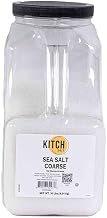 KITCH 24/7 Coarse Sea Salt, Natural White Crystalline, 10 Pounds, Food Service Grade