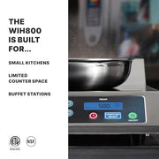 Waring Silver / WIH800 - Double Burner / One Size Countertop Burners