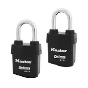 Master Lock 2 Pack / Black / 1 Keyed Padlocks