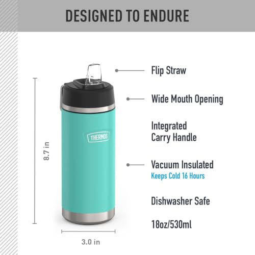 THERMOS 18 Ounces / Seafoam / Straw Thermoses