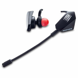 The Authentic E.S. Pro+ Wired Gaming Earbuds () by Mad Catz – Plastic, Black, Model AE21CDAMBL00