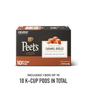 Peet's Coffee Caramel Brûlée / 10 Count (Pack of 1) / 1 Single-Serve Capsules & Pods