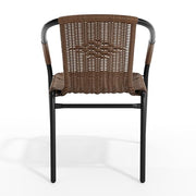 Flash Furniture Dark Brown / Set of 1 / Contemporary Patio Dining Chairs