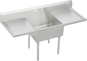 Elkay SS8136LR1 Commercial 84" x 27-1/2" Floor Mount Single Compartment Scullery Sink with Drainboard