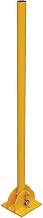 Folding Bollard, 42"H, Yellow Powder Coat
