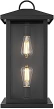 Neil Two Light Outdoor Wall Sconce Black